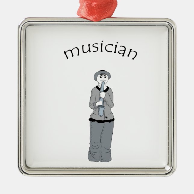 musician metal tree decoration (Front)