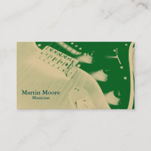 Musician music art promo style business card