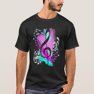 Musician Music  Bird  Colourful Music Notes T-Shirt
