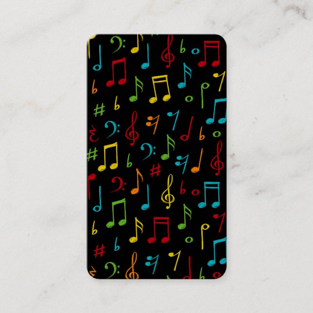 Musician Music Teacher Business Card (Front)