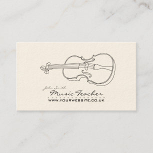 Musician/Music Teacher (Violin) Business Card