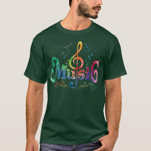 Musician Musical Instrument Music Notes Treble Cl T-Shirt