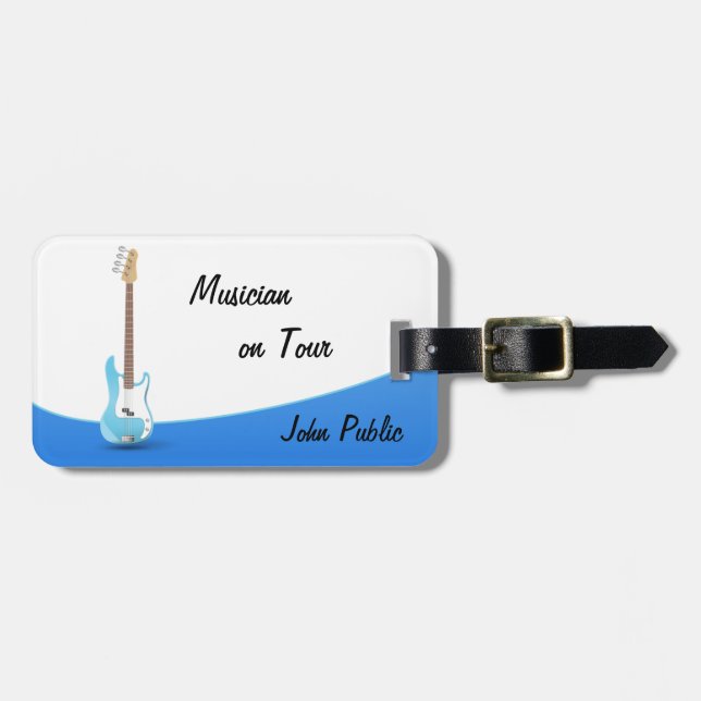 Musician on Tour Luggage Tags (Front Horizontal)