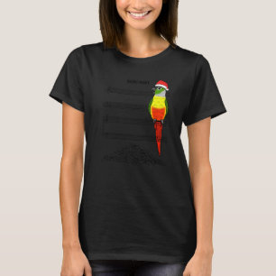 Musician Parrot I Silent Night I Yellow Green Chee T-Shirt