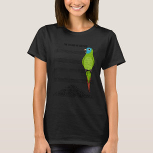 Musician Parrot I Sound Of Silence I Blue-crowned T-Shirt