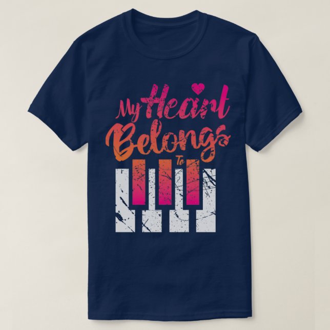 Musician Pianist love piano Me and YouTShirt  T-Shirt (Design Front)