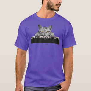 Musician Piano Cat T for Music Lovers T-Shirt