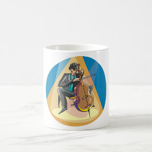Musician Playing The Chello Coffee Mug