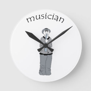 musician round clock
