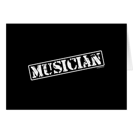 Musician Stamp Card