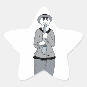 musician star sticker