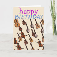 Musician stringed instruments birthday