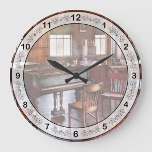 Musician - The grand piano Large Clock