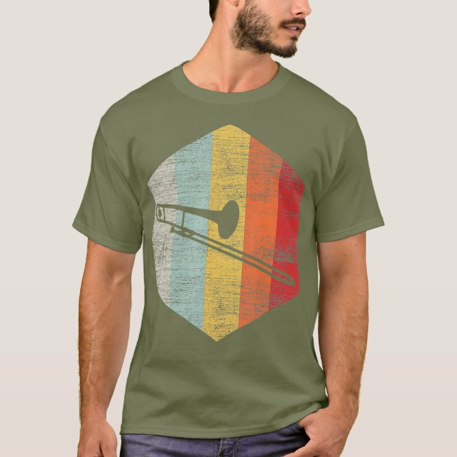 Musician Trombonist Gifts Music Jazz Trombone T-Shirt (Front)