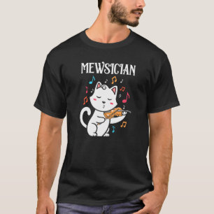 Musician Violin Mewsician Cat T-Shirt