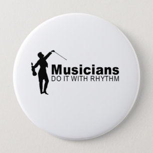 Musicians 10 Cm Round Badge