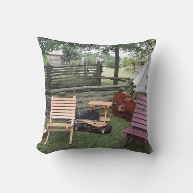 Musician's Band Camp Pillow - Brown (Front)