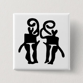 Musicians-BW 15 Cm Square Badge