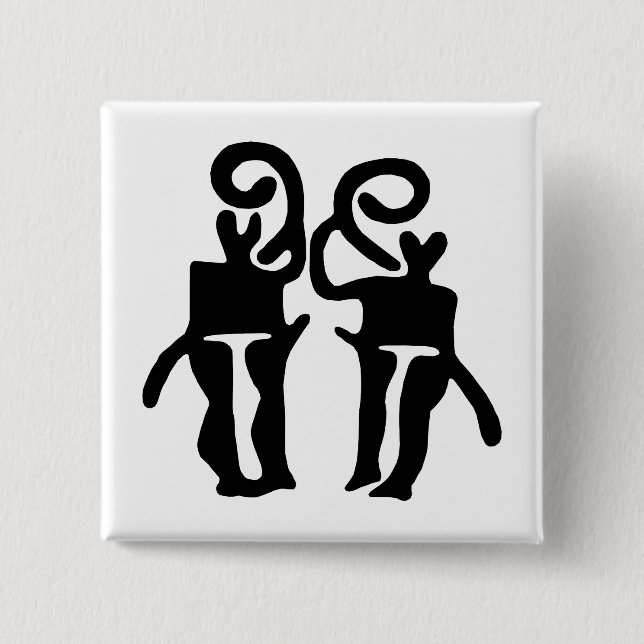 Musicians-BW 15 Cm Square Badge (Front)