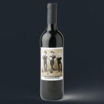 Musicians Celebration Wine Label<br><div class="desc">This crazy old photo just begs for a fantastic message! Banjo, accordion and fiddle playing fruitcakes! Perfect on a wine gift! Great for a birthday, anniversary or simply to get someone to smile!</div>