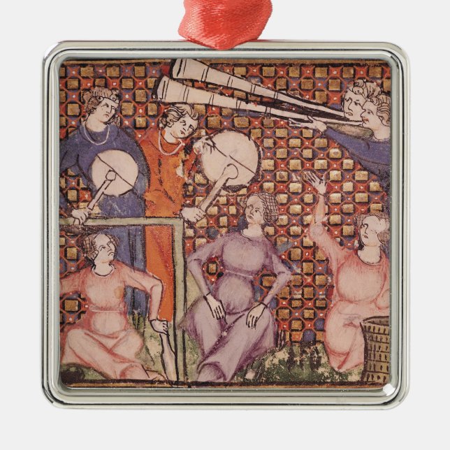 Musicians, from Ovide Moralise Metal Tree Decoration (Front)
