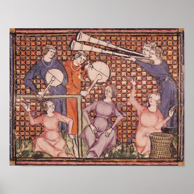 Musicians, from Ovide Moralise Poster (Front)