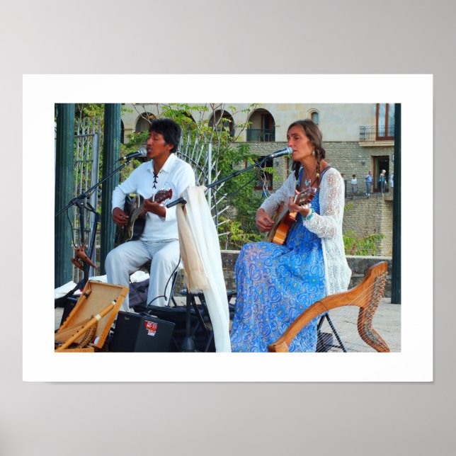 Musicians in Spain Poster (Front)
