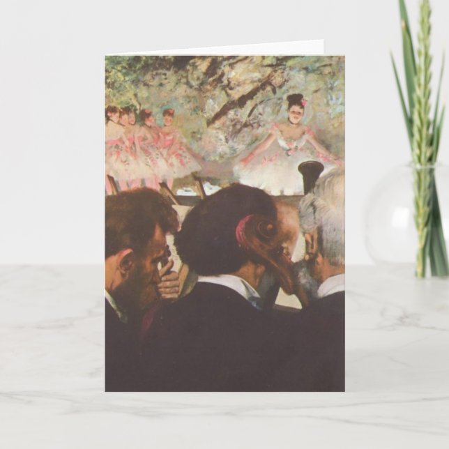 Musicians in the Orchestra by Edgar Degas Card (Front)