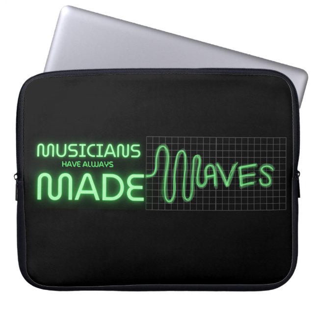 Musicians Made Waves 15" Laptop Sleeve (Front)