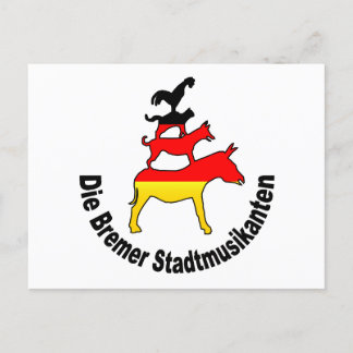 Musicians of the Town of Bremen Postcard
