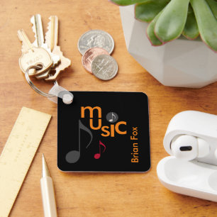 Musician's Personalised Key Ring