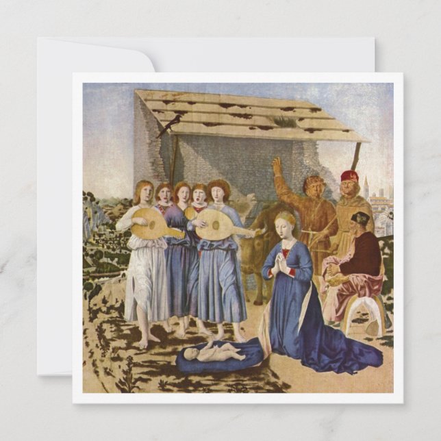 Musicians Play Mandolins for Baby Jesus (Front)