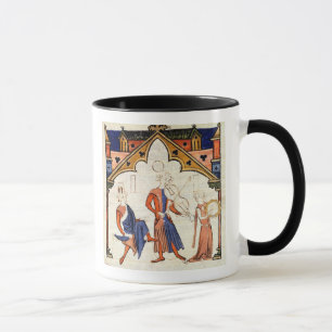 Musicians Playing a Viola and a Tambourine Mug