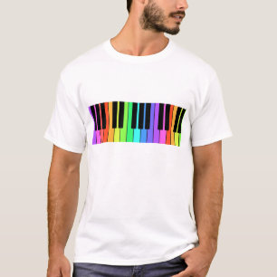 Musician's Rainbow Keyboard T-Shirt