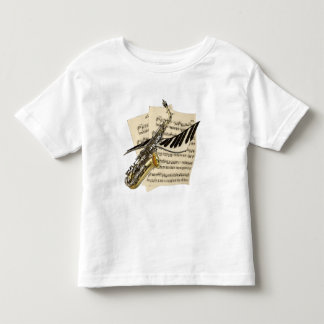 Musicians Saxophone & Piano Toddler T-Shirt
