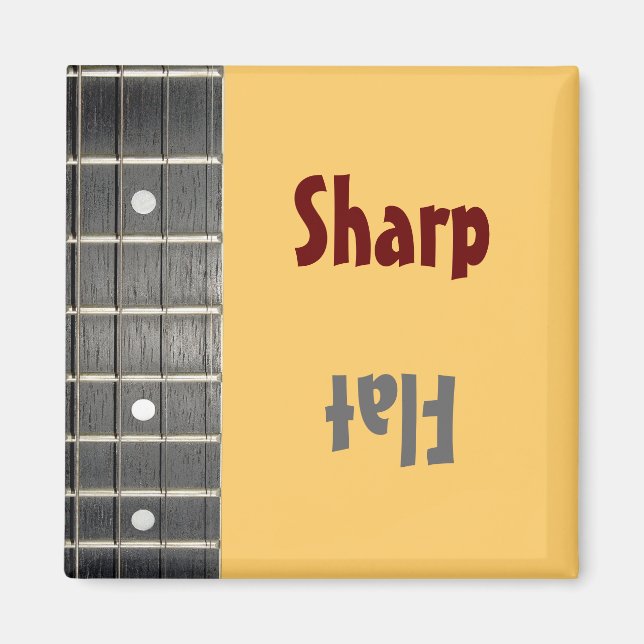 Musicians Sharp Flat Mood Magnet (Front)