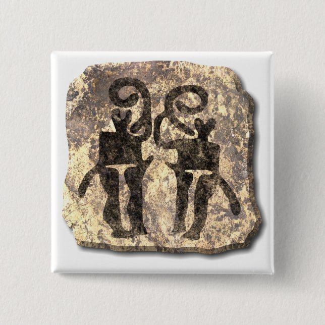 Musicians-stone 15 Cm Square Badge (Front)