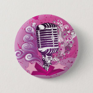 musicmic 6 cm round badge
