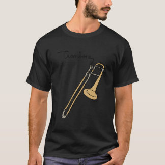 Musiconprint Trombone Line Musicians Band Orchestr T-Shirt