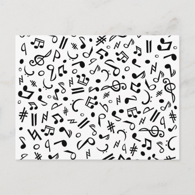 musik notes postcard (Front)