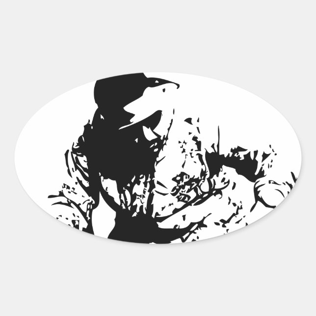 Musik Oval Sticker (Front)