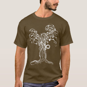 Musiker Geschenke Musik Baum Gitarristen T-Shirt