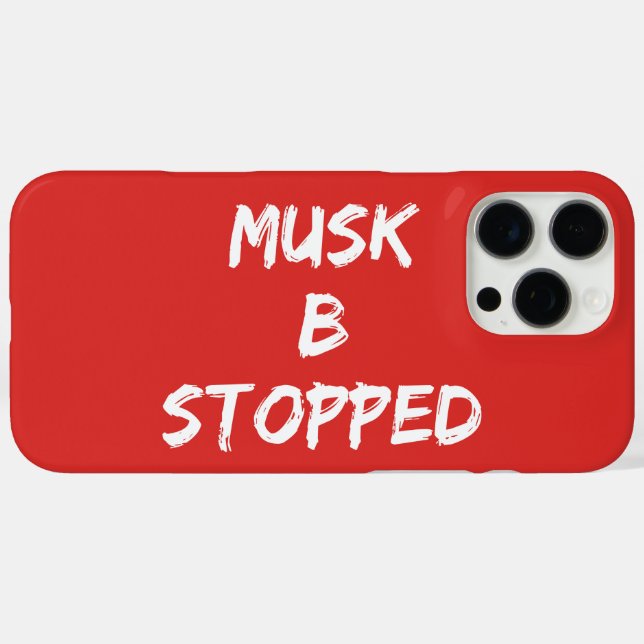 MUSK B STOPPED Case-Mate iPhone CASE (Back (Horizontal))