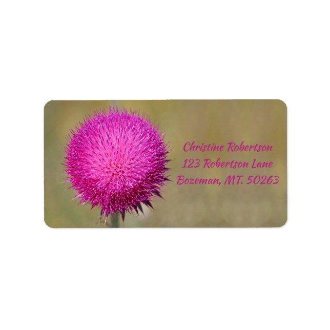 Musk Thistle Address Label (Front)