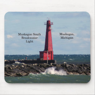Muskegon South Breakwater Light mouse pad