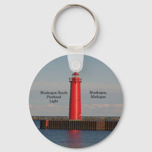 Muskegon South Pierhead Light key chain