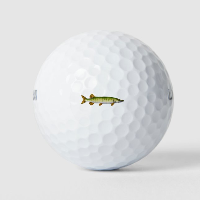 Muskellunge (Muskie) Golf Balls (Front)