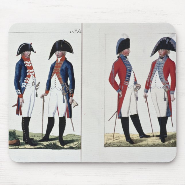 Musketeers and Officers, 1800 Mouse Mat (Front)