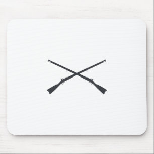 Muskets Crossed Mouse Mat