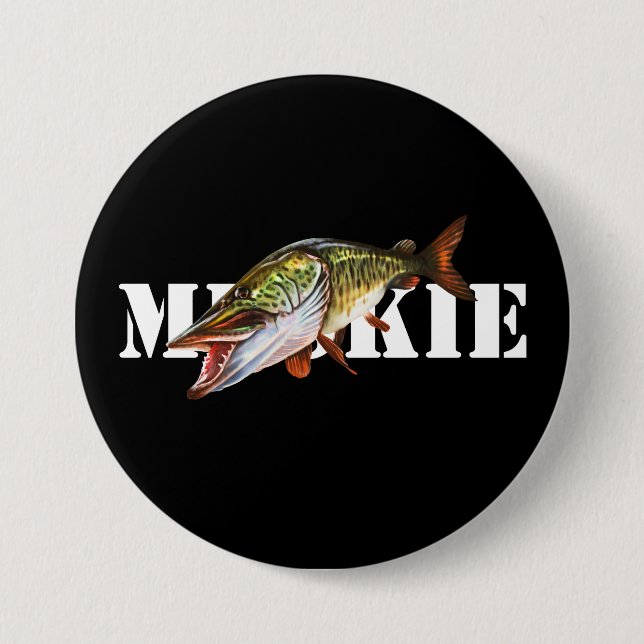 Muskie 7.5 Cm Round Badge (Front)